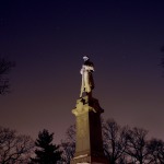 Civil War Monument Winter's Night - Orion