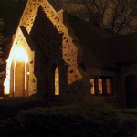The Gate House At Night